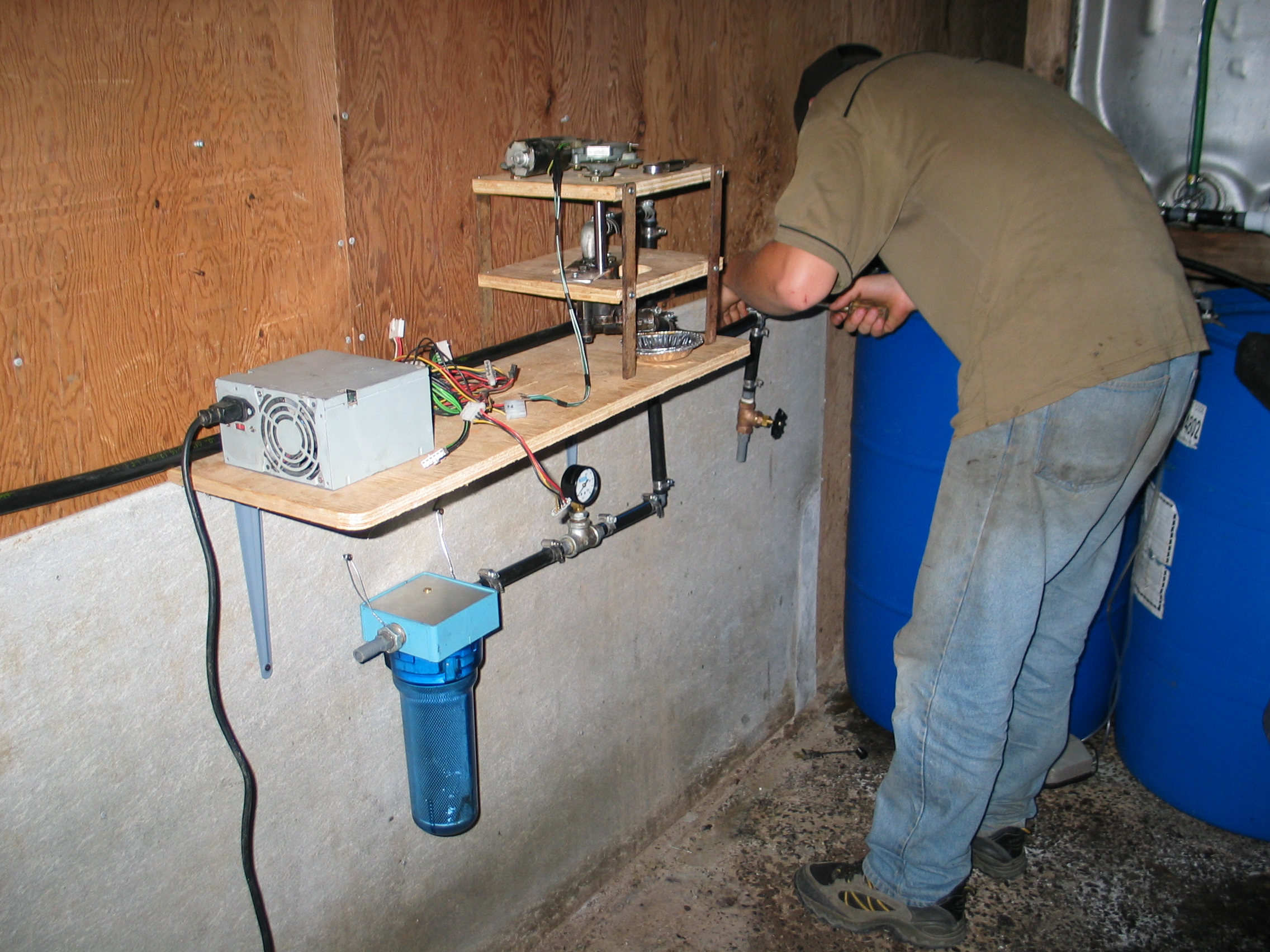 Coonection du système de filtration