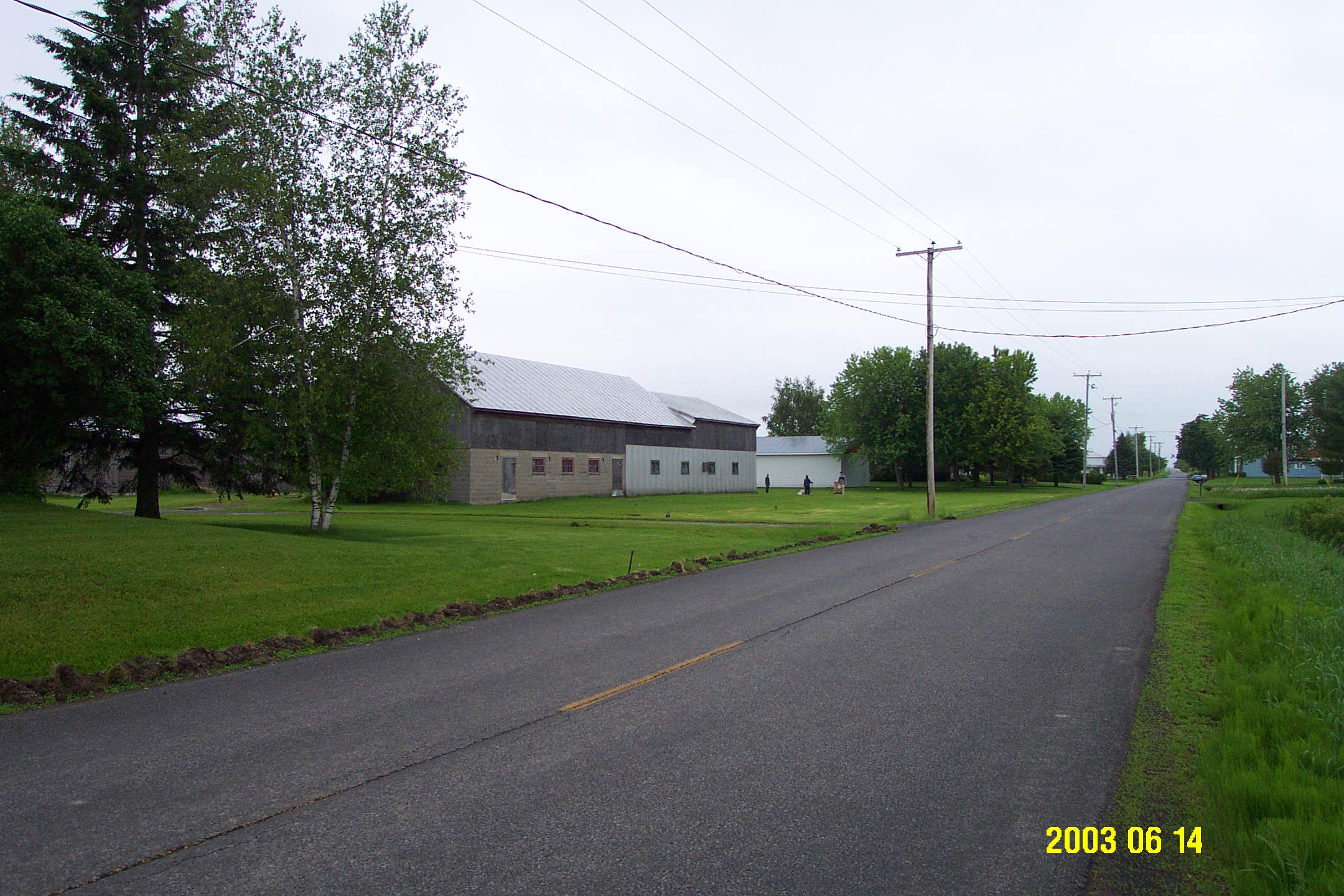 Côté Nord Ouest de l'étable